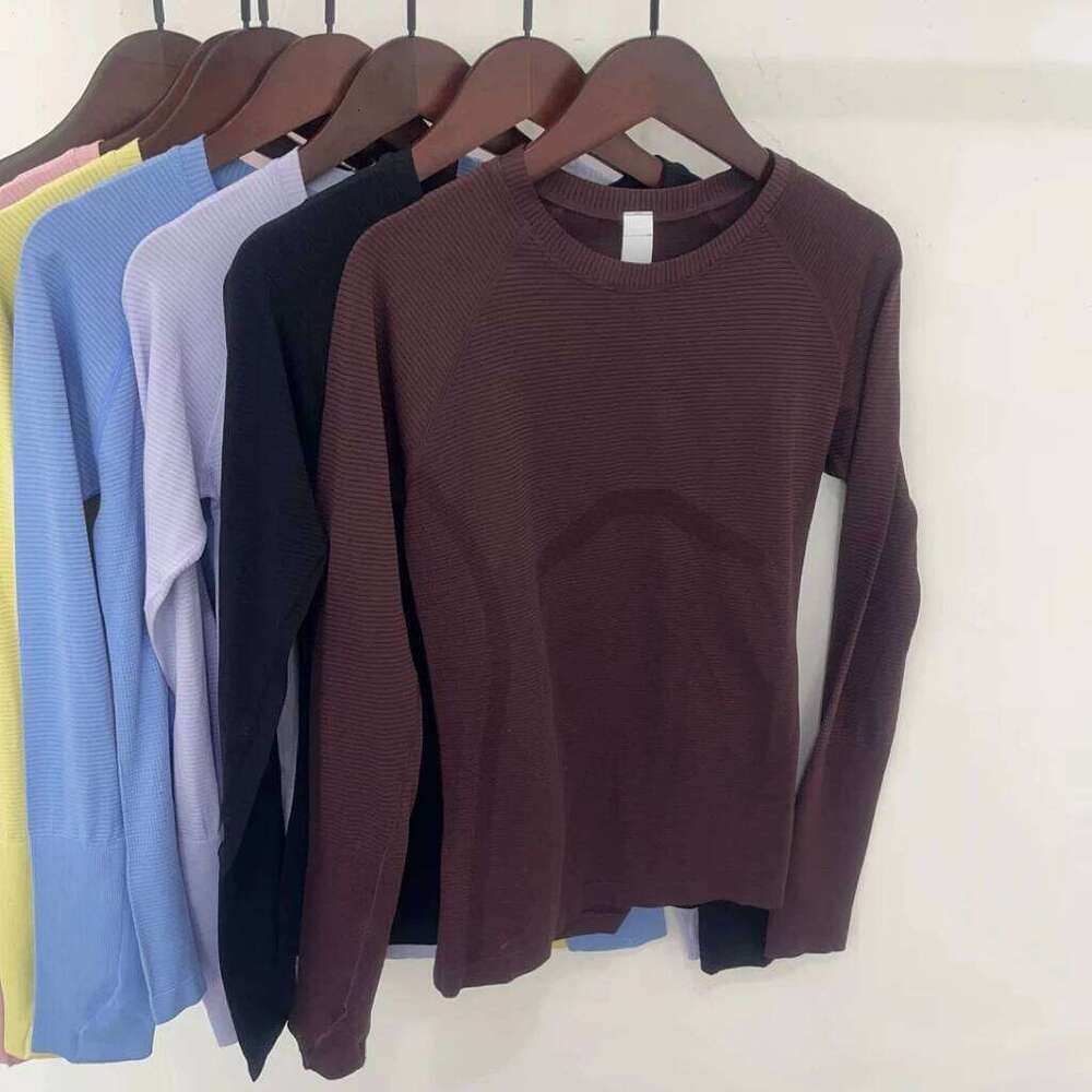 Quick-drying Long-sleeve T-shirt Breathable Sporty-casual Women's Figure-hugging High-stretch Yoga Running Fitness Wear. 26Y0224