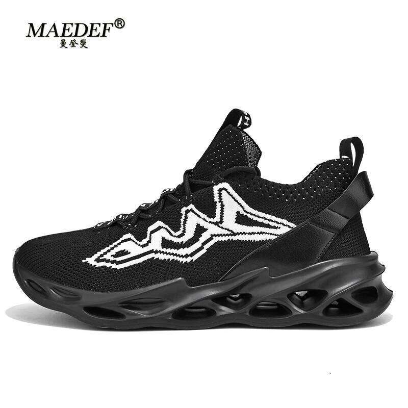 MAEDEF Mens Sneakers Lightweight Running Walking Non Slip Breathable Mesh Comfortable Sports Shoes for Men
