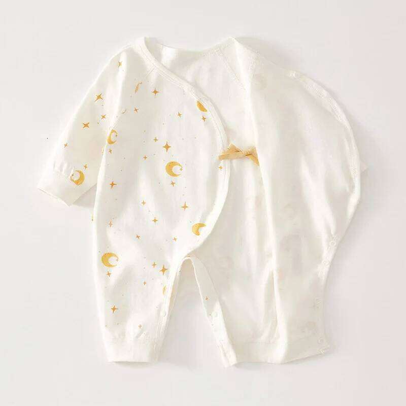 Print Baby Romper Infant Long Sleeved Bodysuit Clothes Soft Pure Cotton Newborn Jumpsuit Boys Girls Kids Onesie Pajamas Outfits 26Y0224