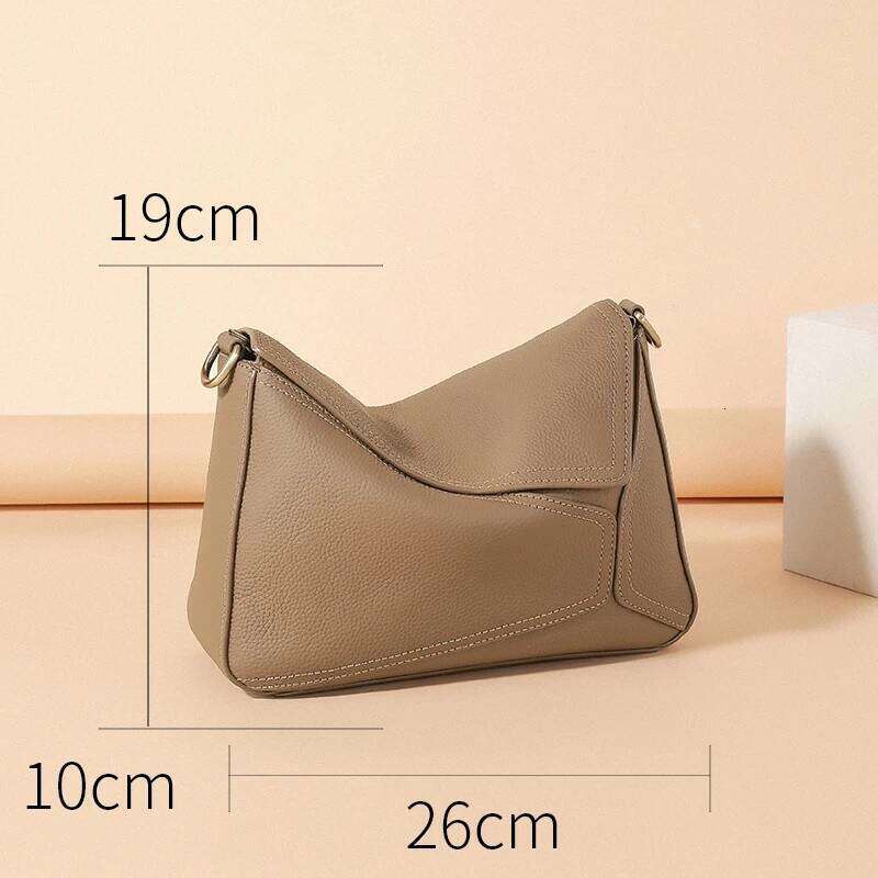 Women Cow Genuine Leather Portable Shoulder Bag Female Retro Soft Cowhide Crossbody Bags Ladies Fashion Luxury Designer Handbags