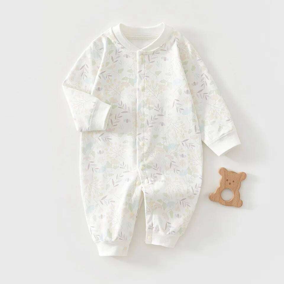 AYNIGIELL Baby Clothes Spring Autumn Pure Cotton Underwear Newborn Onesie Romper Long Sleeve Loungewear Outfit Bodysuit 26H0224