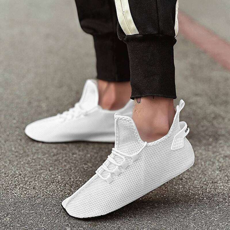 MAEDEF Mens Casual High Quality Lightweight Running Man Sneakers Lace Up Flats Shoes Male Outdoor Sports Tennis Shoe