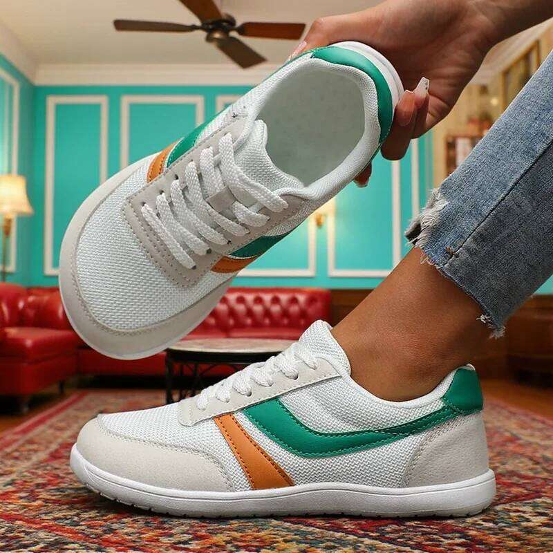 New Wide Toe Mens Womens Casual Lightweight Soft Sole Walking Breathable Mesh Sneakers Comfortable Hikning Shoes