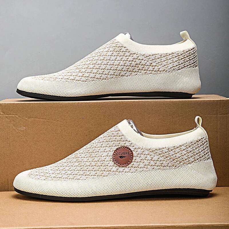 MAEDEF Mens Loafers Thin Bottom Mesh Summer Lightweight Driving Moccasins Slip on Casual for Men Comfortable Walking Shoes