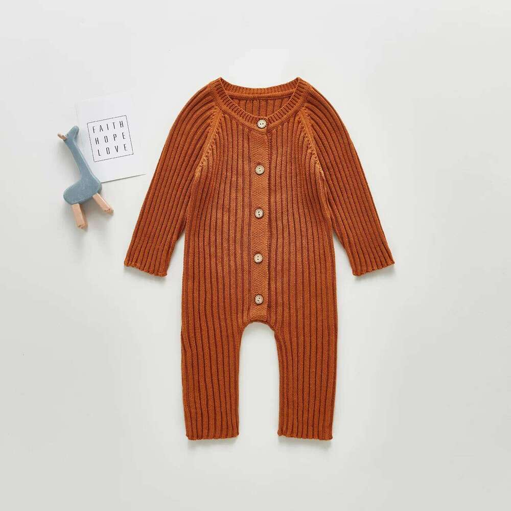 Autumn Newborn Infant Boy Girls Knit Romper Long Sleeve Rompers Kids Onepiece Fashion Baby Clothing 26H0224