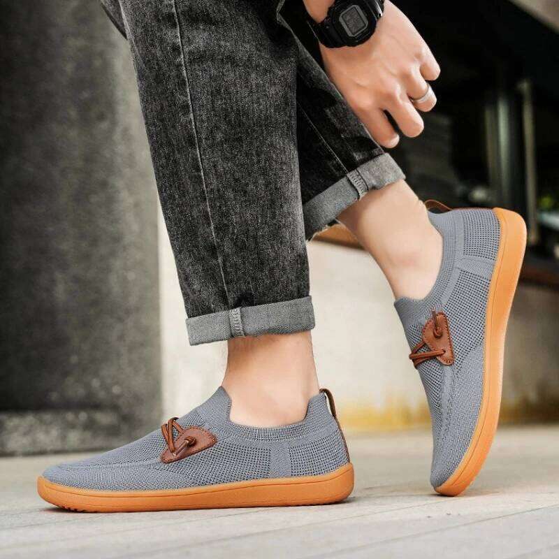 Men Casual Dress Sneakers Minimalist Barefoot Outdoor Comfort Lightweight Leisure Non Slip Wide Running Shoes