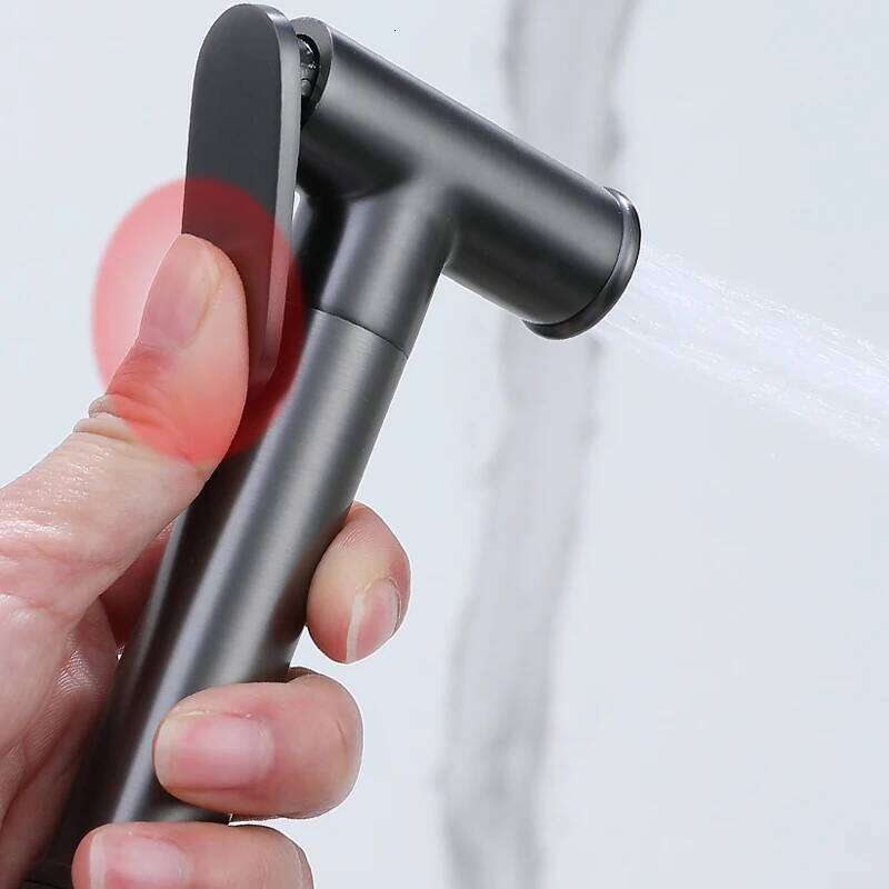 Gunmetal Toilet Sprayer Full Set 304 Stainless Steel Nickel Bathroom Portable Bidet Cleaner