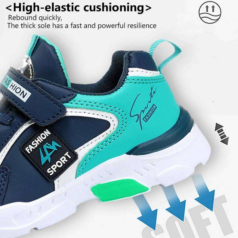 Four Seasons Children Sneakers Lightweight Non-slip Sport Shoes Outdoor Comfortable 5-16Years Old Kids Boys Walking Running Shoe 26W0224