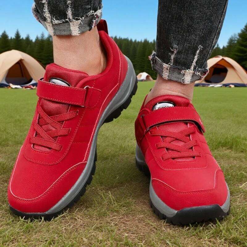 Men's Breathable Comfortable Wear-resistant Waterproof Walking Minimalist Style Camping Hiking Off-road Shoes