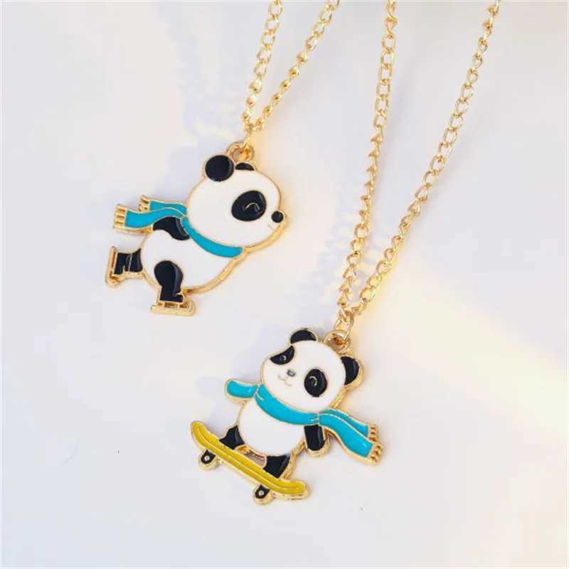 Cute Panda Pendant Necklace For Women Girls Exquisite Adjustable Chain Sports Panda Collar Choker Party Jewelry Accessories GiftXJ260224