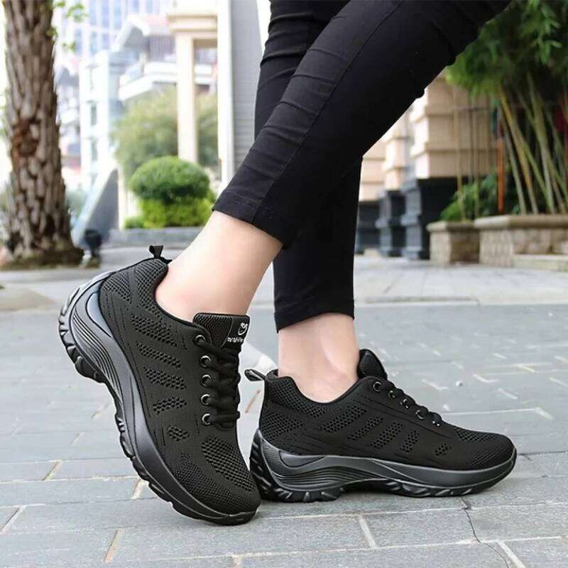 Women's Fashion Running Breathable Mesh Fashionable Design Anti Slip Rubber Sole Outdoor Sports Work Leisure Walking Shoes