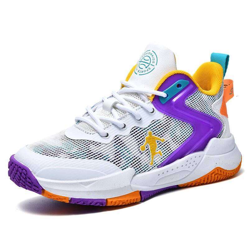 Fashion Kids Sneakers Ankle Protected Basketball Casual Sports Children Gym Training Shoes Boys Girls Trainers 26W0224