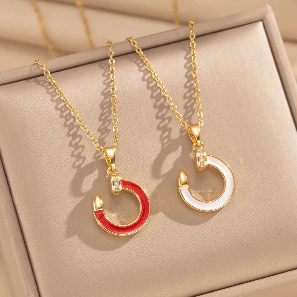 Light Luxury Jewelry Titanium Steel Necklace Versatile Non-Fading Clavicle Chain Accessories For Women