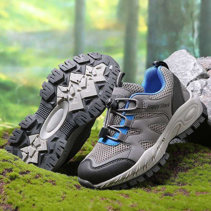 New Hiking Children Designer Climbing Trekking Sneakers for Boy Girl Leather Outdoor Sports Work Kids Run Shoes 26W0224