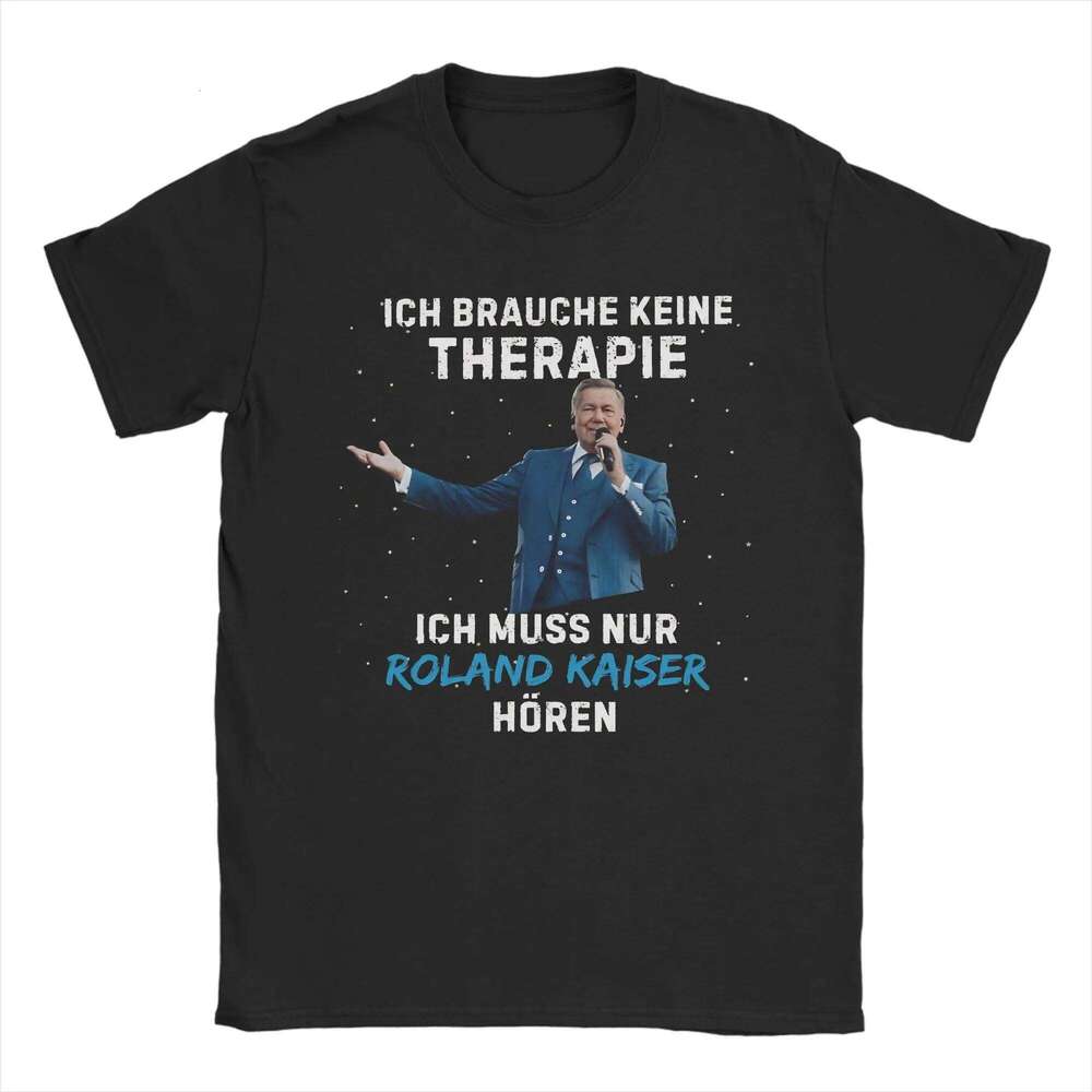 Roland Kaiser Merch T-Shirt Beach Fashion T-Shirts Men Pure Cotton O-Neck Oversized Tees Short-Sleeved Vintage Tshirt H260224
