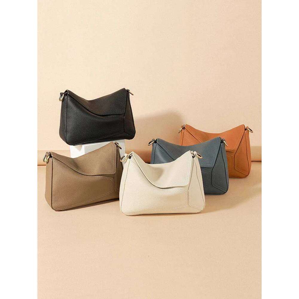 Women Cow Genuine Leather Portable Shoulder Bag Female Retro Soft Cowhide Crossbody Bags Ladies Fashion Luxury Designer Handbags