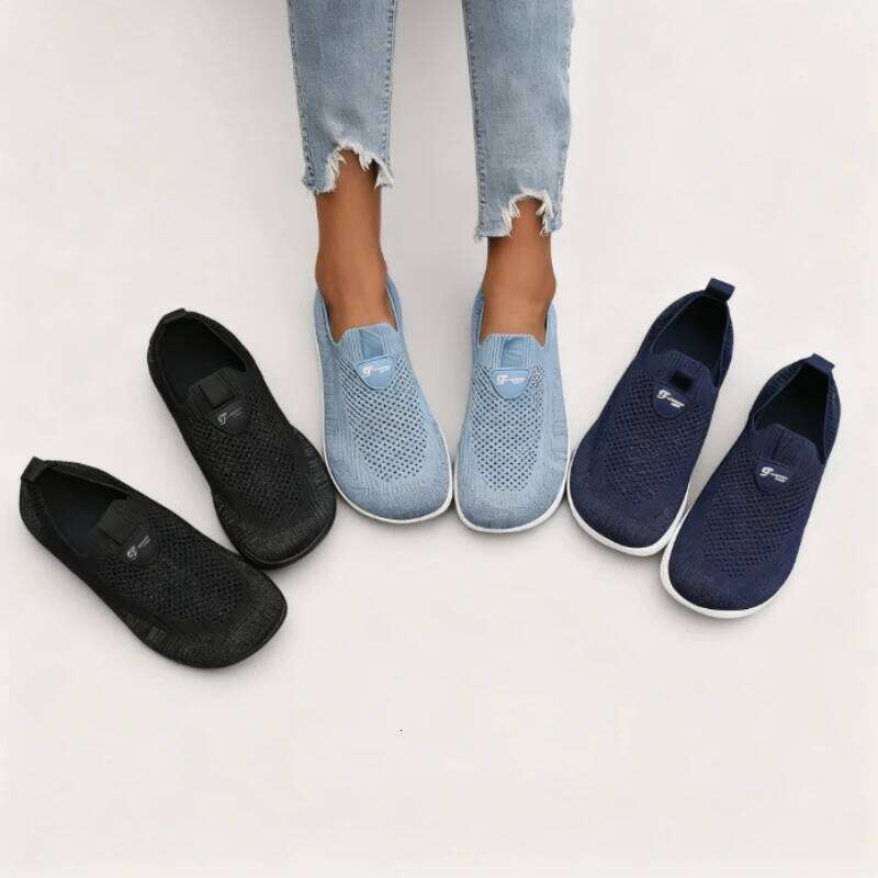 Wide Toe Flat for Women Lightweight Comfortable Fashion Walking Shoes New Minimalist Mesh Causal Sneakers Zapatos De Mujer