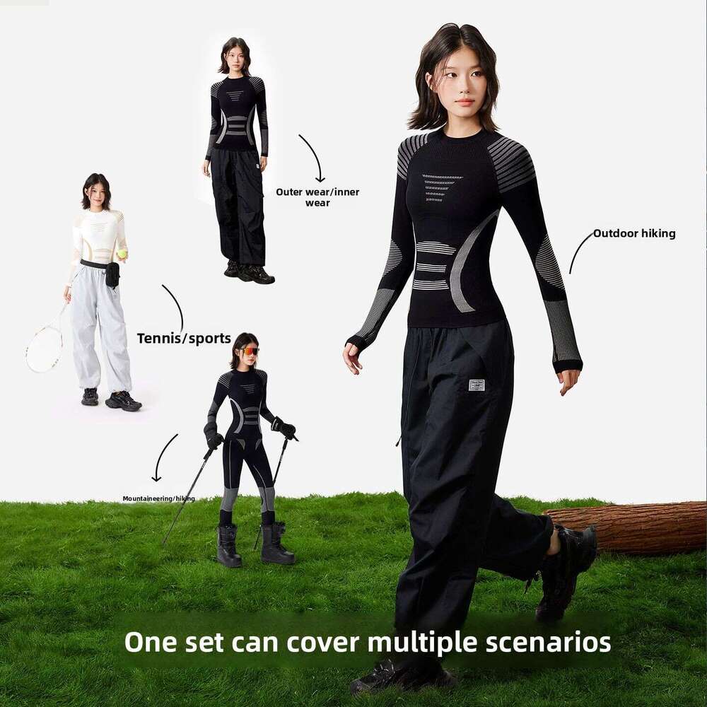 2026 Women's Quick-Dry Ski Sweat-Wicking Functional Clothing, Autumn And Winter Outdoor Mountaineering Sports Tight-Fitting Thermal WKERSIY