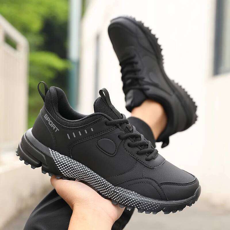 2025 Upgraded Men's Athletic Stylish Black Design Running Shoe High Performance Traction Outdoor Adventures Sports Sneakers