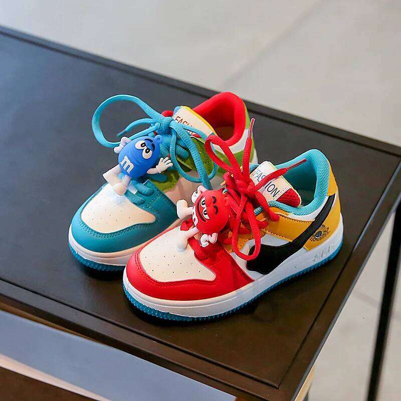 New Children Casual Four Seasons Kids Single Mandarin Ducks Basketball Sports Boys Girls Sneaker Board Shoes 26W0224
