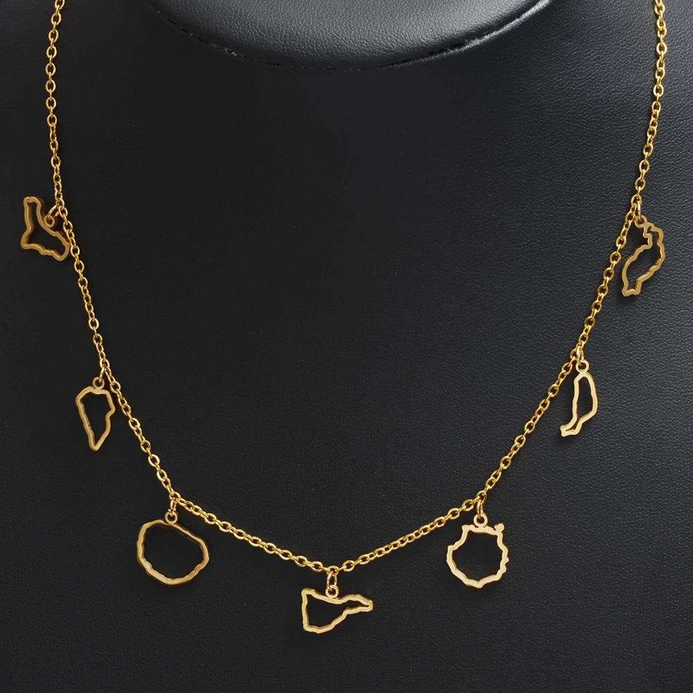 Spain Canary Islands El HierroLa PalmaLa GomeraTenerifeGran CanariaFuerteveturaLanzarote Necklaces Women Jewelry 545062 260208