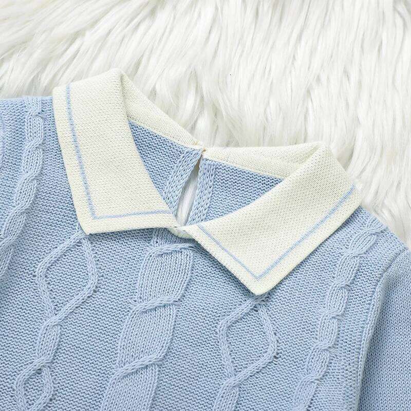 Baby Boys Rompers Winter Turtle Neck Long Sleeve Knit Newborn Infantil Cotton Jumpsuits 0-18m Toddler Outfits Costumes 26Y0224