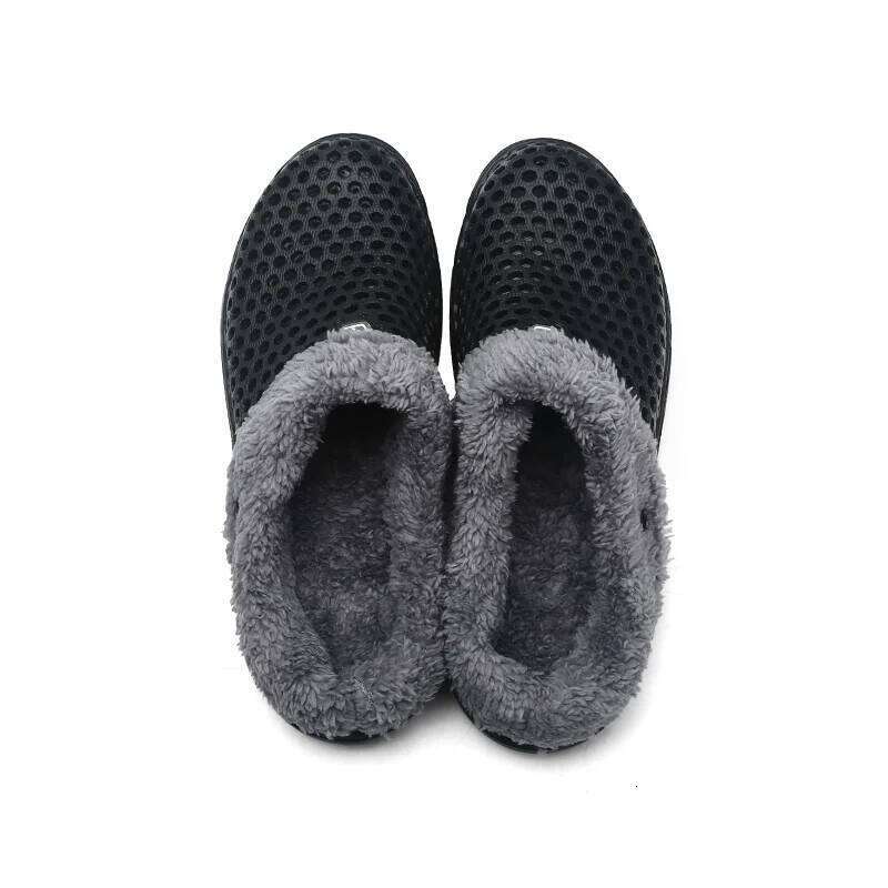 MAEDEF Winter Women Indoor Warm Shoes Non Cotton Pantoffels Casual Clogs Slip on House Floor Slippers for Men