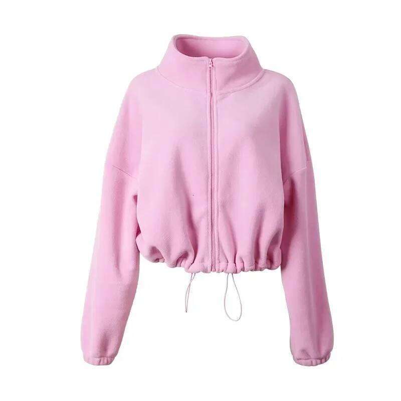 Autumn and winter Women Loose Sport s Lamb-Fleece Yoga Running Long Sleeves Top Outdoor Recreation Workout Coats 26Y0224