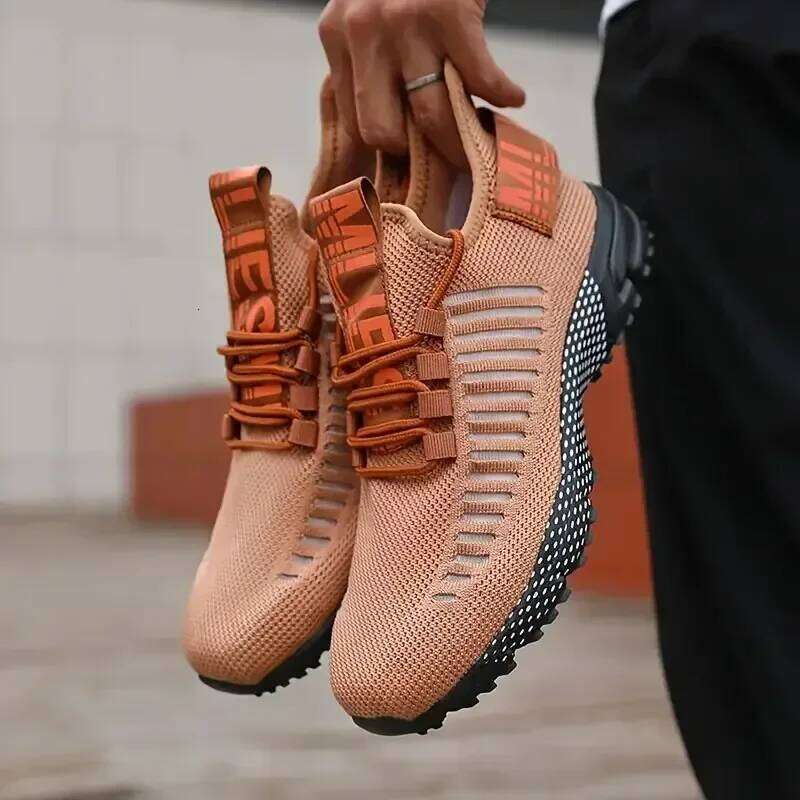 Comfortable Men's Mesh Sports Lightweight Breathable Fashionable Jogging Training Outdoor Entertainment Men Shoes