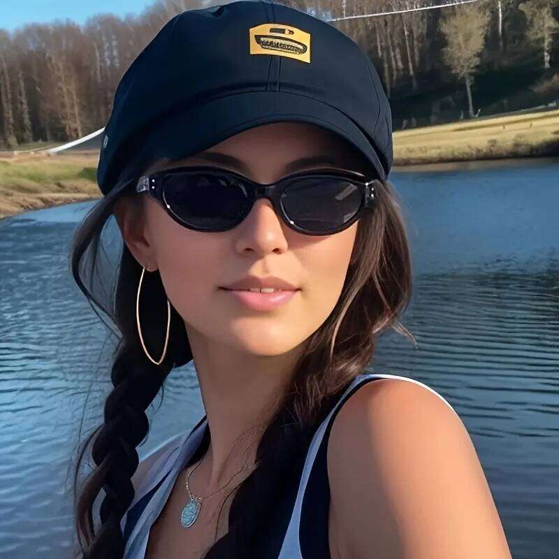 Fashion Cat Eye Sunglasses Women Trendy Shades Sunscreen Glasses Luxe Lunette Soleil Femme 26W0224