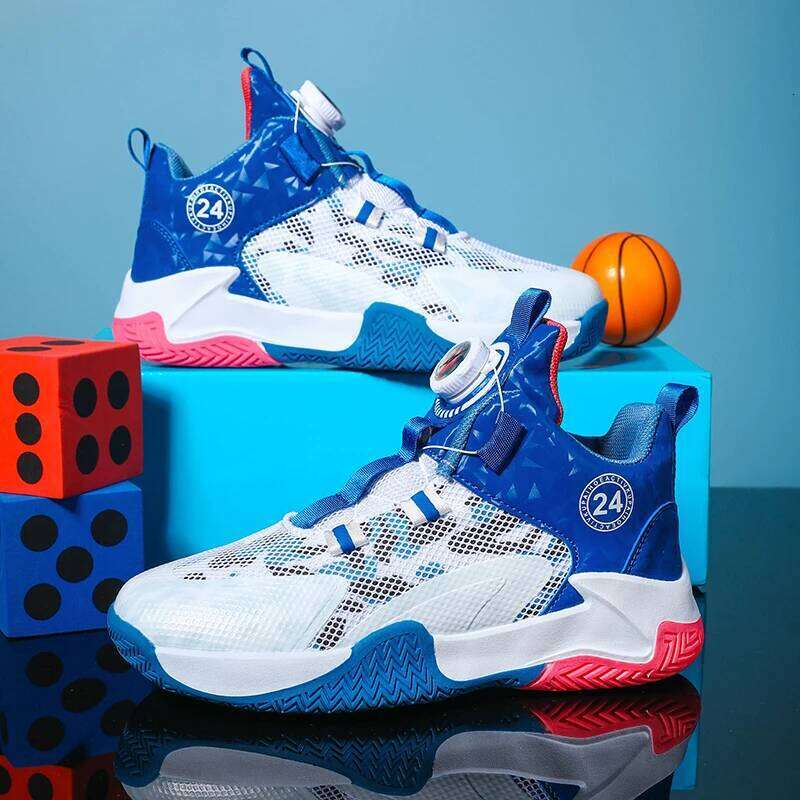 New Kids Men Shoes Street Basketball Boots Train Athletes Waterproof Luxury Boys Cushion Breathable Sports Sneakers 26W0224