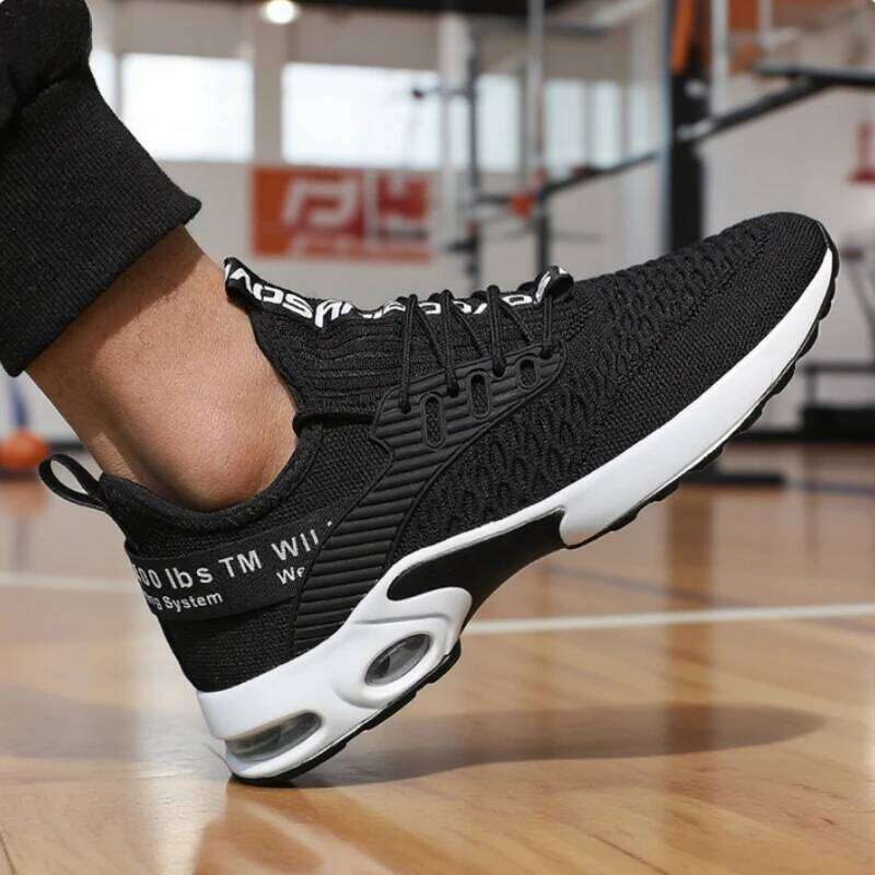 Hot Sale Men's Running Shoes Breathable Knit Casual Fashion Lace Up Sneakers for Men Outdoor Walking Training Footwear