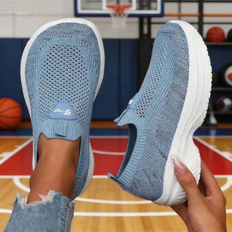 Last for Men and Women Wide Version Sports Slip-On Walking Soft Sole Anti Slip Comfortable Running Tennis Shoes