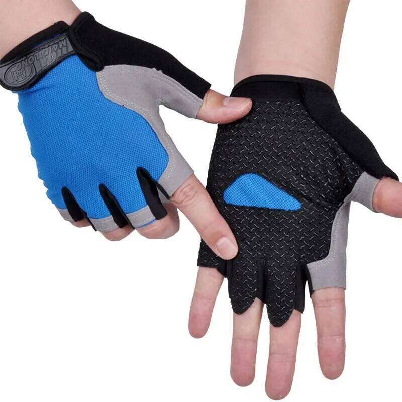 HOT Cycling Antislip Antisweat Men Women Half Finger Breathable Antishock Sports Gloves Bike Bicycle Glove 26H0224