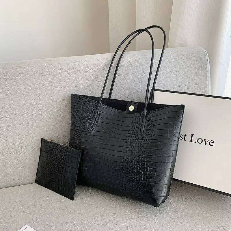 Large PU Leather Shoulder Bag Trend Female Fashion Handbags Purses Tote Crossbody Bags for Women Z260224