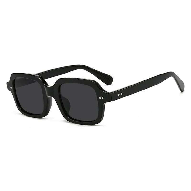 New Women Square Eyeglasses Retro Polygon Sunglasses Female Black Vintage Fashion Ladies Shades Double Beam Eyewear 26W0224