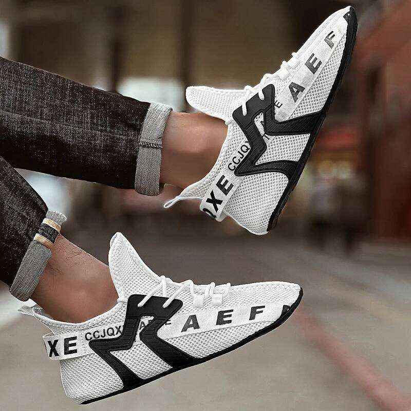 Mesh Men Shoes Fashion Summer Breathable Sports Men's Sneakers Lightweight Walking Man Casual Tennis Shoe Zapatillas Hombre