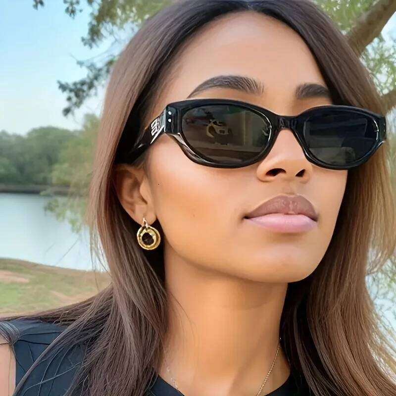 Fashion Cat Eye Sunglasses Women Trendy Shades Sunscreen Glasses Luxe Lunette Soleil Femme 26W0224