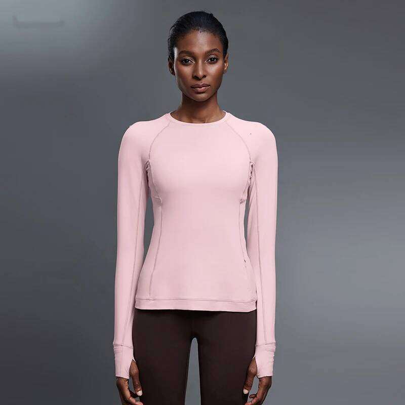 Women Long Sleeve Yoga Shirt Solid Color Slim Fit Outdoor Running T-Shirt Breathable Quick Dry Gym Top Female Workout Clothes 26Y0224