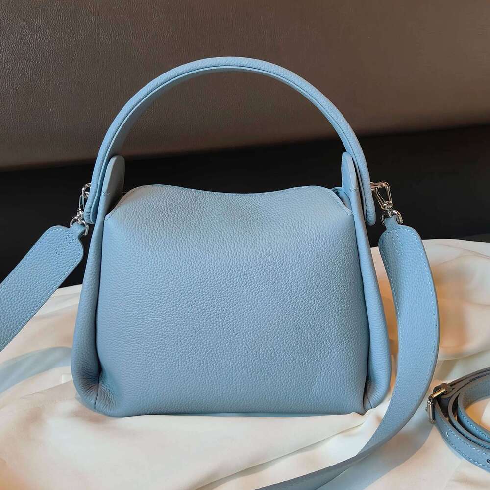 Genuine Leather Women's Luxury Desiger Bag Unique Cigarette Box Design Cowhide Ladies Shoulder Crossbody Bags Female Handbag New