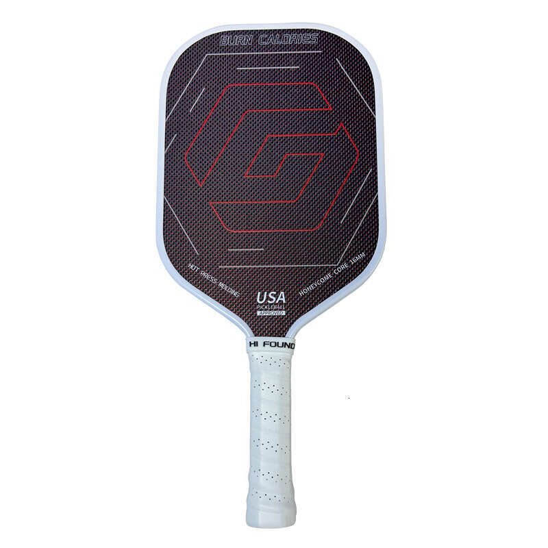 2026 Titanium Hot-Pressed T700 Textured Matte 16Mm Thick Carbon Fiber One-Piece Pickleball Racket