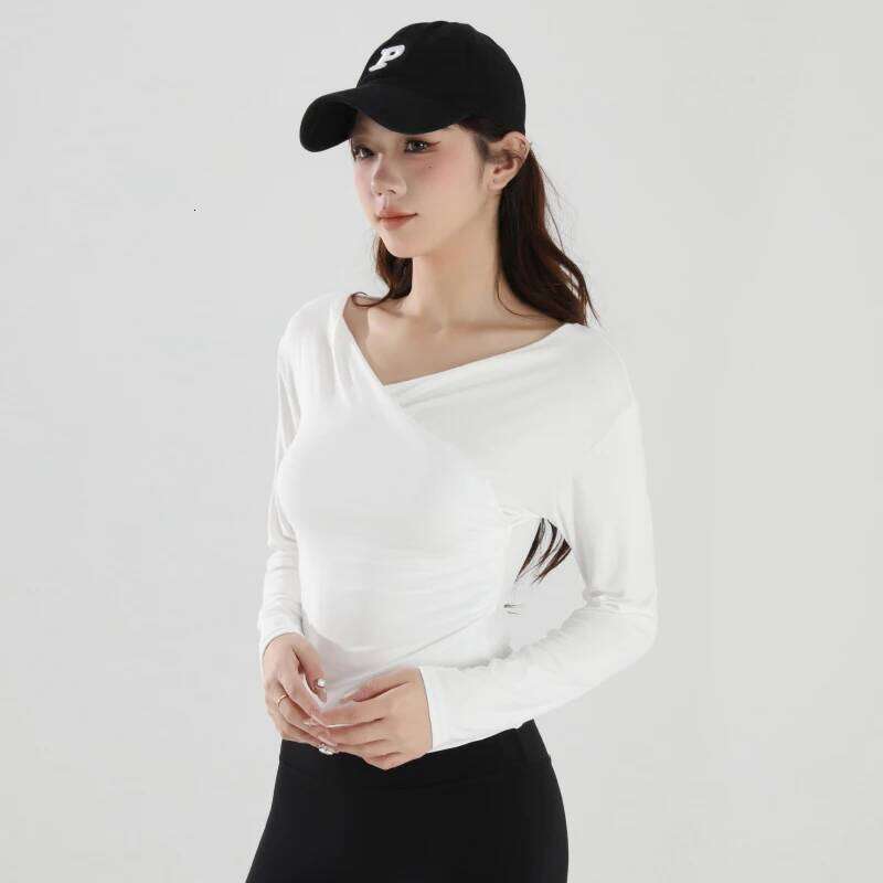 Women's Long-sleeve Clothes T-shirts Slim Fashionable Breathable Quick-dry Running Shirt Gym t-shirt Yoga Blouse 26Y0224