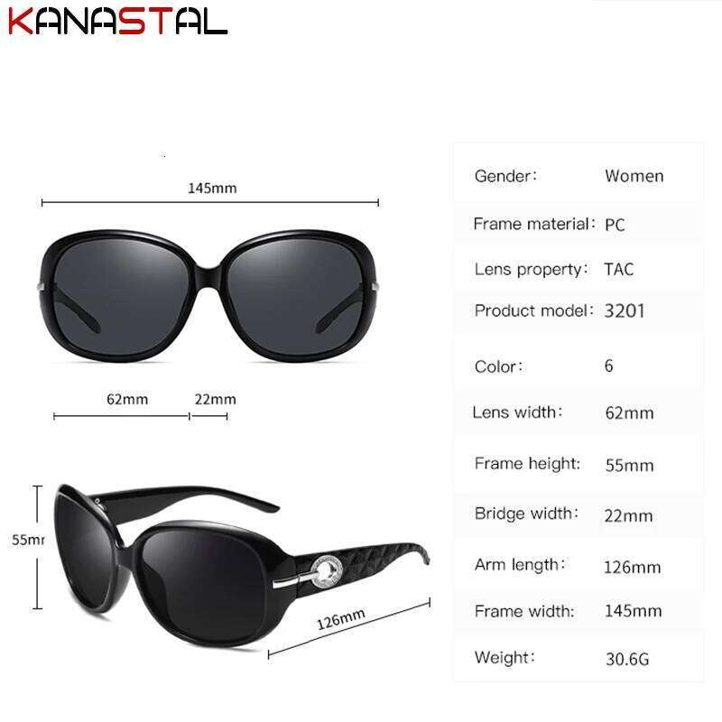 Women's Polarized Sunglasses UV400 Anti Reflex Men Sun Glasses Polygon Eyeglasses Frame Beach Travel Fashion PC Shade Eyewear 26W0224