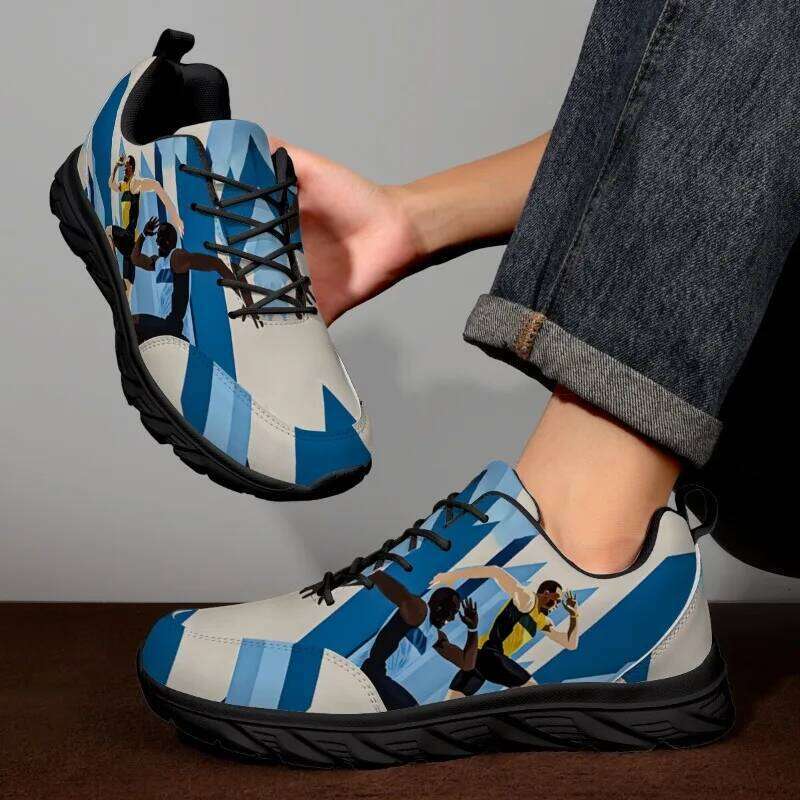 Men's Fashionable Christmas Sports Casual Shoe Running Outdoor Walking Training Shoes Flats Mens Sneakers