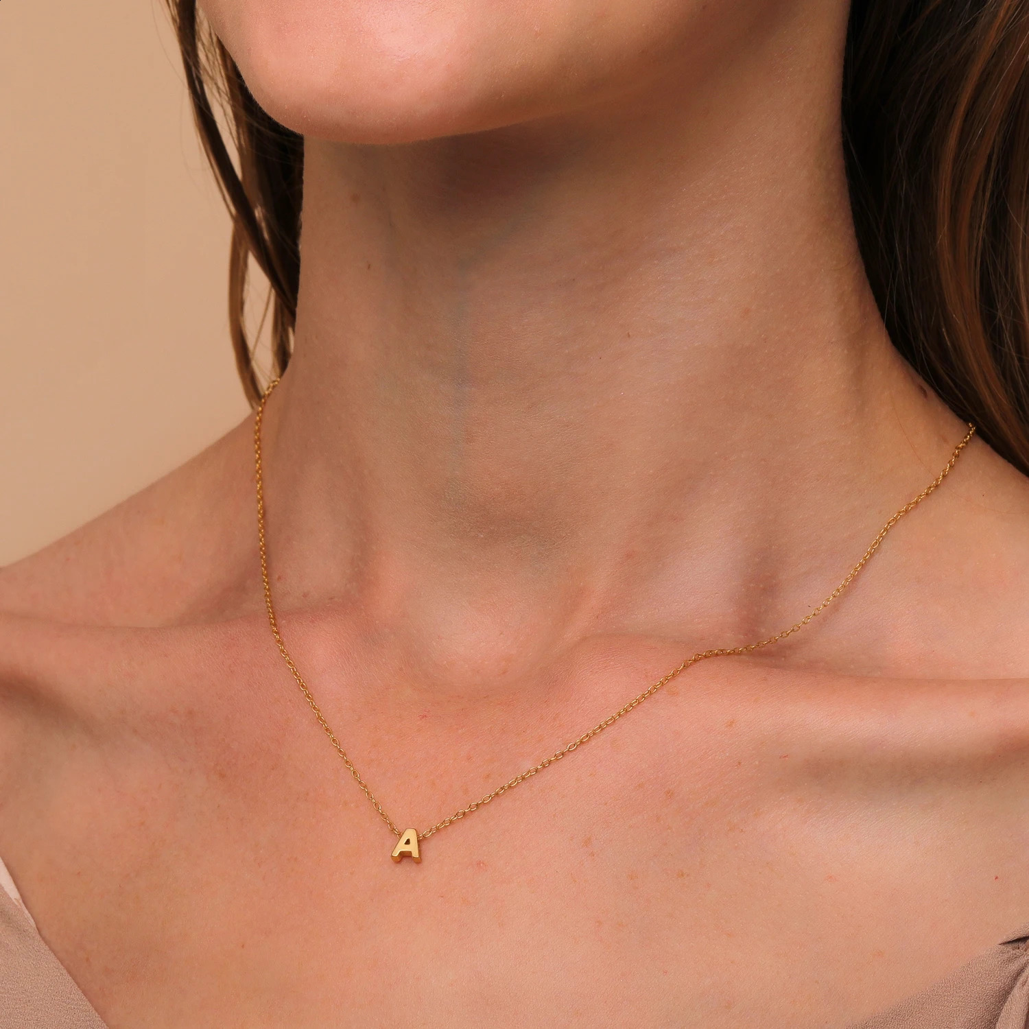 CANNER Letter Alphabet 925 Sterling Silver Chain Choker Necklaces For Women Minimalist Gold Color Necklace Fine Jewelry Collares 260208