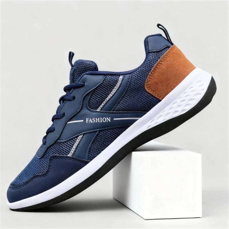 2026 Men's Casual Black Sneakers Mesh Breathable Lightweight Non-Slip Comfortable Sports Walking Jogging Tennis Shoes Men