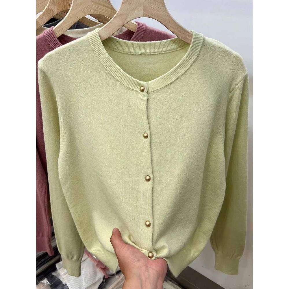 AOSSVIAO Long Sleeve Sweaters Cardigan Spring Autumn Women O-Neck Knitwear Clothing Fashion Basic Tops 26L0224