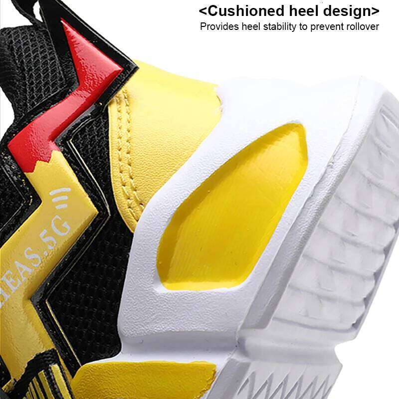 Cartoon Kids Boys Basketball Soft Sole Outdoor Children Sports Running Shoes Non-slip Breathable Walking Sneaker 26W0224