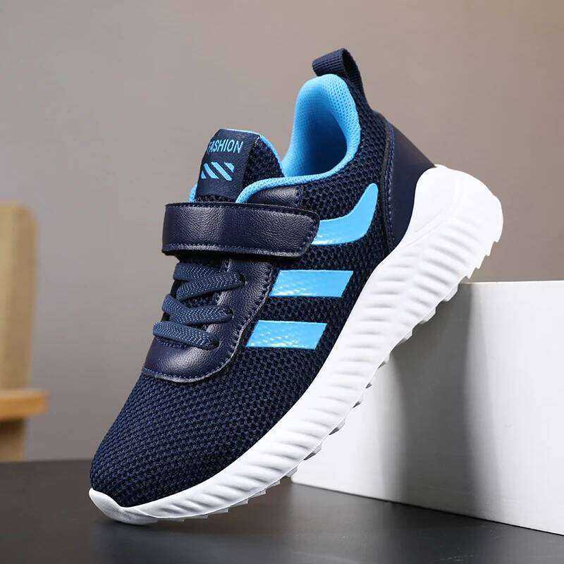 Autumn Childrens Girls Sneakers Outdoor Mesh School Running Basketball Sports Kids Casual Non-slip Luxury Boys Shoes 26W0224