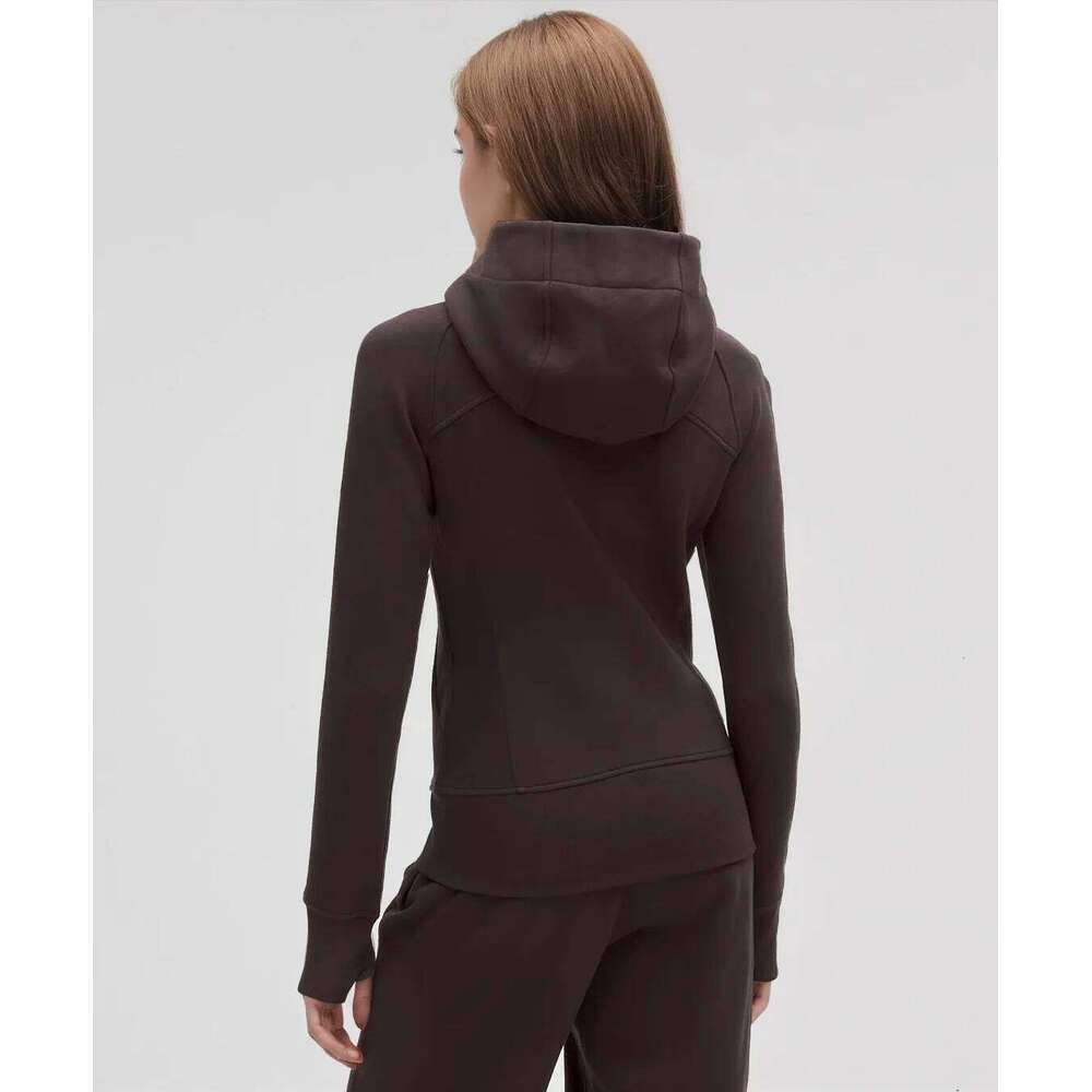 Gold Zipper Hoodie Sweatshirt , Fall Winter Fleece Yoga Top, Casual Long Sleeve Pullover for Women, Comfortable and Warm 26Y0224